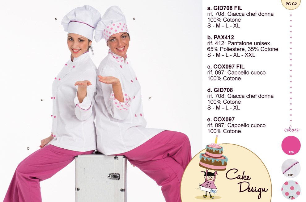 Rendi il tuo sogno una realtà! la giacca da cake design by Creativity Divisa cake design completa di pantalone e cappello in abbinata.
