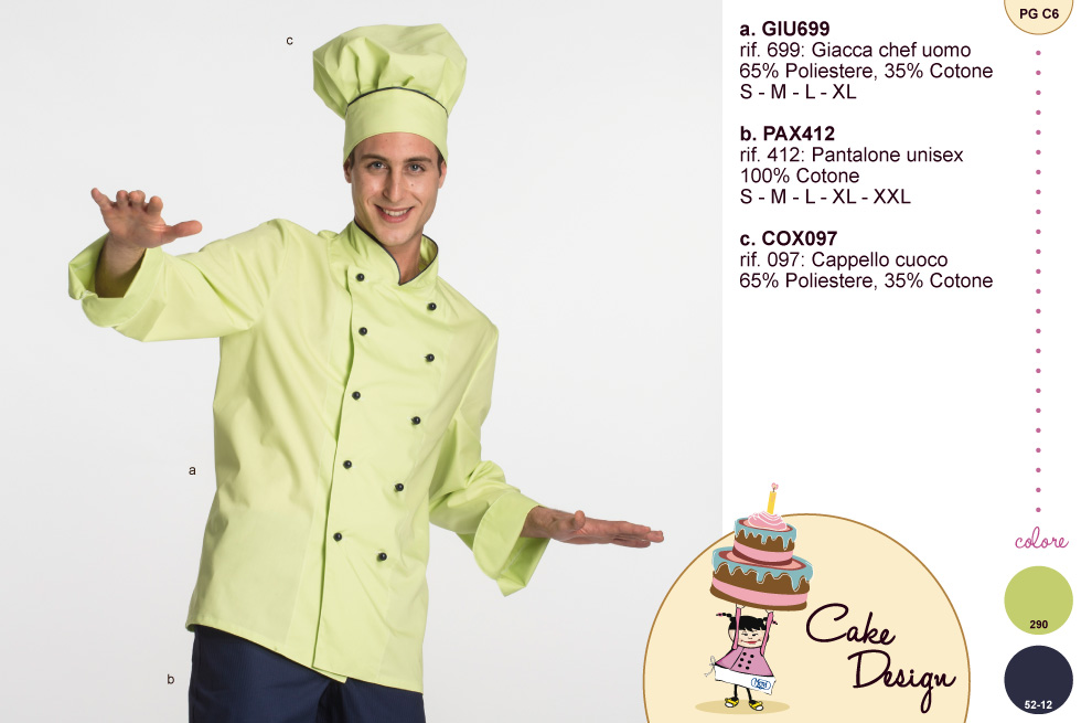 La mia giacca per il cake design, colorata, con vestibilità eccezionale e facilmente smacchiabile. Giacca uomo colorata per pasticceria e cake design