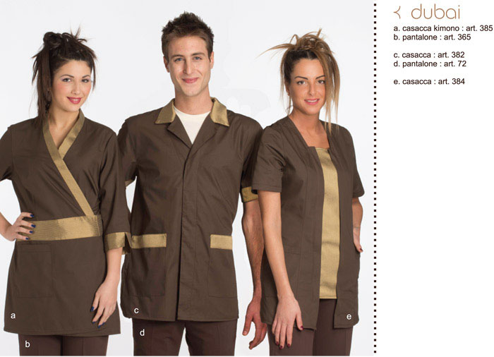 Creativity abbigliamento abiti edivise per estetiste centri estetici beauty-farm beauty -center wellness SPA