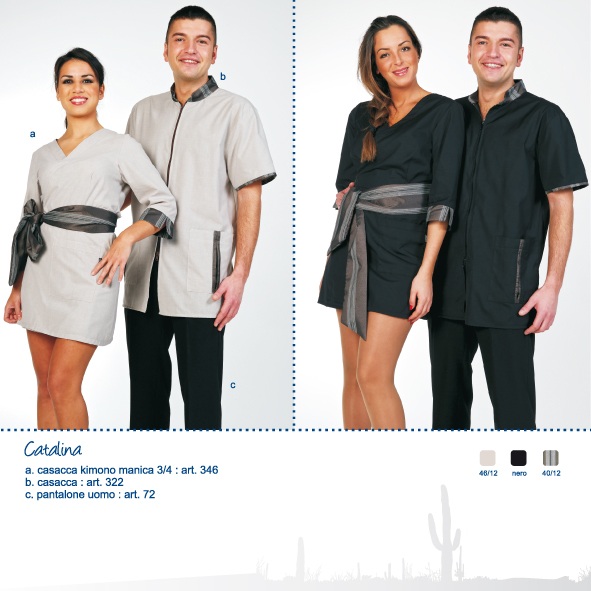 Creativity abbigliamento abiti edivise per estetiste centri estetici beauty-farm beauty -center wellness SPA