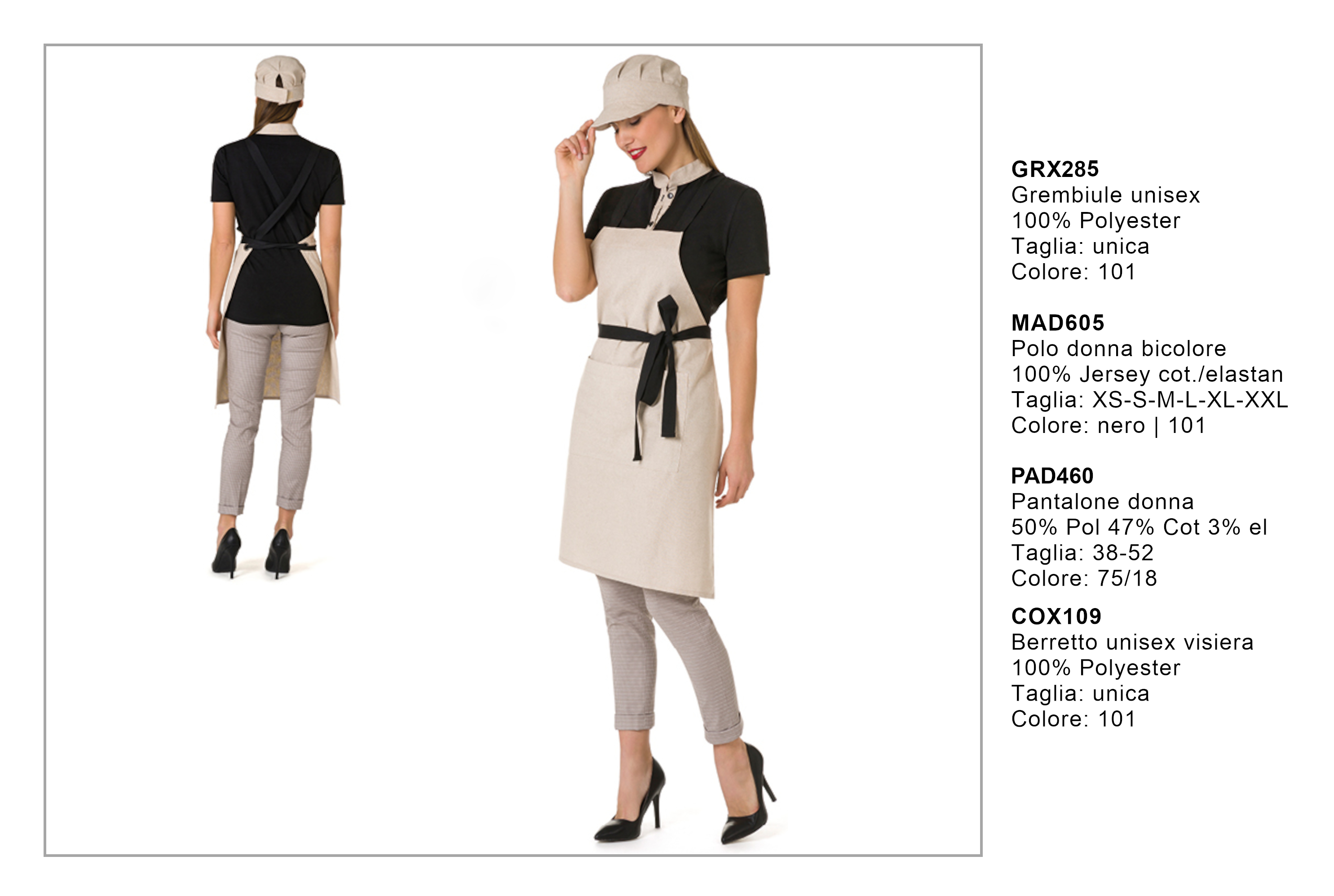 Abbigliamento professionale Made in Italy per gelaterie ‐ Creativity clothingsxwork